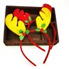 Nueva Banda Navideña para el Cabello 2023 Accesorios Navideños Luminosos Regalo Navideño para Niños Cabeza de Reno Navideño Juguete de Anciano