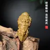 Pestilo Vajra Mahakala de Sândalo Verde, Peça de Mão Esculpida em Madeira Maciça, Ornamento Artesanal, Pingente Pequeno Portátil