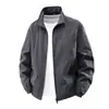 Chaleco casual para hombre de primavera y otoño con cuello alto, ropa de trabajo multibolsillos, chaleco para fotografía al aire libre y pesca, prenda exterior de talla grande