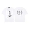 Erd Melancólico Rico Segunda Generación Nuevo Holgado Casual Belleza Tendencia Nicho Marca de Tendencia Estampado Cuello Redondo Manga Corta Colección de Camisetas para Hombres y Mujeres