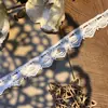 Em estoque Novo Lolita Bordado Solúvel Em Água Lace Leite Seda Único Lado Flor Onda Lace Lace Código De Barras