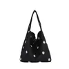 Yuezhi 2026 outono inicial nova moda versátil bolsa de ombro de bolinhas sob o braço, bolsa de ombro leve de grande capacidade, bolsa de mão casual