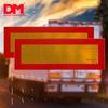 Vendas Diretas de Fábrica Dm/Dao Ming Placa Refletora Traseira de Carro Placa de Sinalização Traseira de Veículo Padrão Reto Placa de Sinalização Refletora de Carro