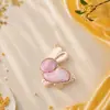 Acessórios de brocado estilo Song chinês, pingente do signo Coelho, colar cultural e criativo feito à mão DIY, decoração para carro e bolsa, atacado