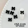 Acessórios para Unhas Laço de Fita Aveludado Rosa e Branco Gravata Borboleta Vermelha Ursinho de Pelúcia Decorações de Unhas Atacado