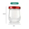 Potes de Vidro Transparente Selados para Armazenamento de Mel, Molho de Pimenta, Molho de Carne, Ninho de Pássaro e Fungo Branco; Garrafas Vazias em Estoque