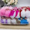 Lindo Llavero de Coche Muñeco de Peluche Durmiendo Lindo Bebé Colgante de Bola de Pelo Muñeca Durmiente Llavero para Equipaje de Señora