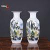 Jingdezhen vaso de cerâmica pastel paisagem cera cabaça vaso atacado casa moda decoração arranjo de flores ornamentos atacado