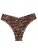 Ropa interior de seda de hielo sin costuras de color liso europea y americana sexy transpirable cómoda con estampado para mujer, bragas de ola de cintura baja transfronterizas