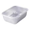 Contenedor de Almacenamiento de Alimentos de Acero Inoxidable Caja de Picnic Caja para Preparación de Comidas Caja de Almacenamiento para Refrigerador Congelador Hogar Lonchera Sellado de Grado Alimenticio