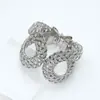 Pulseras de Metal Tejido Europeas y Americanas de Venta Caliente Transfronterizas, Retro, Simples y Atmosféricas, Joyería de Pulsera de Nicho de Alta Gama con Forma de C