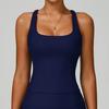 Ropa Exterior Europea y Americana Chaleco de Yoga con Hilo Ajustado Espalda Hermosa Chaleco Deportivo de Alta Intensidad Ropa para Correr al Aire Libre Fitness 3093