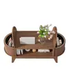 Mesa de Centro Ovalada Estilo Nórdico para Uso Doméstico, Mesa de Almacenamiento Minimalista Artística de Gama Alta para Sala de Estar con Espacio de Almacenamiento