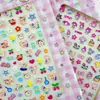 FDF88-003 Pegatina Luminosa para Uñas Anaglifo 48 en Caja Uñas Estereoscópicas para Disfraz de Niños Pegatina para Uñas Anaglifo
