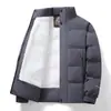 Ropa de algodón acolchada cálida de terciopelo de cordero para hombre, nueva, de moda, con cuello alto, tendencia de moda, ropa de otoño e invierno