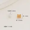 Relleno de Oro de 18K Conserva el Color Hueco Florero de Cintura Pequeña Espaciadores para Manualidades Florero de Doble Cara Pulsera de Cristal Accesorios de Joyería