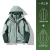 Chamarra HJCAMEL para Exteriores para Mujer Tres en Uno Chaqueta Pequeña Cortavientos e Impermeable Traje de Montañismo para Otoño e Invierno