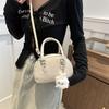 Bolso Moda Mujer Casual Hombro Cruzado 2024 Nuevo Simple Viajero Estudiante Mano Pequeño Redondo