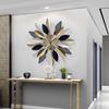 Flor de Hierro Estilo Europeo Estudio en Casa Dormitorio Pared de Fondo Decoración Colgante Hotel Vestíbulo Pasillo Reloj de Pared Colgante