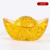 Venta al por mayor del fabricante Lingote Dorado Glaseado de Cristal Año del Dragón Nube Auspiciosa Cristal Dorado Sala de Estar Estudio Decoración Cuenco del Tesoro Patrón de Dragón