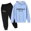 Amazon FEAR OF GOD doble línea Essentials nuevo traje con capucha para niños suéter con forro polar ropa para niños t