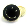 Venta al por mayor de fábrica punto metal aleación aceite moda cara sonriente botón personalidad pie alto botón para coser a mano ferretería joyería