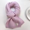 Bufanda de Lana de Color Puro Versátil y Cálida para Estudiantes Coreanos Nueva Colección Otoño e Invierno 2024 Bufanda de Punto de Invierno de Alta Gama para Mujer