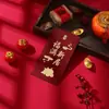 Sobres Rojos Esmerilados de Alta Gama con Impresión a Color Personalizada, Título de Aleación Centenaria, Sobres Rojos Estampados en Oro, Paquetes Rojos Universales al por Mayor