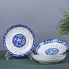 Color bajo cubierta azul y blanco tazón de cerámica y plato vajilla hogar tazón de arroz tazón para fideos tazón para sopa tazón tipo cubo plato plato de frutas plato de cena plato para pescado