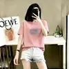 Camiseta Estilo Mamá de Comercio Exterior Transfronterizo Moda Femenina Manga Corta Nueva Tendencia Juvenil Ajustada Verano