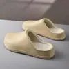 Chinelos de Algodão Fechados para o Inverno Masculino, Forrados com Lã e Acolchoados, Slip-On Eva Impermeável Aumentadores de Altura para Casal Outdoor