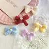 Pinza para el pelo de felpa con lazo Dopamina Dulce para Mujer, Pinza Lateral con Hilo de Perla, Pasador Tejido, Accesorio para el Cabello