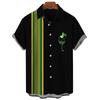 Camisa hawaiana para hombre con estampado 3D talla grande manga corta cuello de sol para hombre vintage Harajuku casual AliExpress