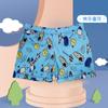 Bañador tipo bóxer para niño con cordón ajustable, talla pequeña y mediana, para buceo en aguas termales, cómodo y elástico.