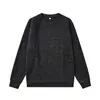 Nova Chegada de Outono Camiseta Estilo Britânico Europeu e Americano Top de Gola Redonda Popular Masculino Texturizado Moda Tendência Estilo Moletom com Capuz