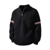 Suéter de Punto con Media Cremallera y Cuello Alto de Marca de Moda de Venta Caliente Transfronteriza Suéter para Hombre