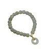 Pulsera Hebilla Hetian Yu Ping An para Mujer 2024 Nuevo Sentido de Alta Gama Pulsera de Transferencia de Nicho para Regalo de Cumpleaños de Novias