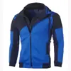 Nuevo cárdigan con capucha de doble cremallera, color personalizado, para hombre, de Amazon, transfronterizo, 2023, suéter con capucha ajustado