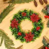 Nuevo corona de Navidad transfronteriza, vegetación artificial de Navidad, suministros de decoración de Navidad, guirnalda de vid de Navidad de oropel, colgante