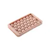 En stock: Bandeja redonda para cubitos de hielo de 33 cavidades con tapa, para hacer cubitos de hielo y bolas de hielo, máquina para hacer cubitos de hielo DIY, venta al por mayor del fabricante