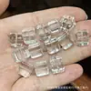 Coleção de Cristal Branco Natural, Contas de Abóbora, Contas de Flor de Maracujá, Acessórios Artesanais, Pulseiras DIY Feitas à Mão, Joias da Moda