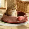 Nido de Gato Nido para Mascotas Universal Cuatro Estaciones Rascador para Gatos Nido Tejido Nido Transpirable para Dormir Lavable Resistente a Desgarros