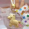 2026 Año del Caballo Amuleto de la Suerte de Oro Puro para Riqueza y Fortuna, Colgante de Oro para Teléfono, Llavero, Adorno Promocional para Tienda de Oro