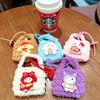 Monedero con llavero de Sanrio con dibujos animados, minibolso de almacenamiento para auriculares, regalo al por mayor