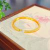 Tienda de oro Jin Yan con pulsera de hebilla de taladro de dibujo de arena dorada, moda femenina, temperamento de lujo ligero, joyería versátil para novia