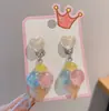 Aretes para Niñas, Clip para Oreja, Aretes Indoloros para Niñas Perforadas, Joyería de la Princesa Elsa, Lindos Aretes de Juguete para Niñas Pequeñas