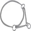 Cadena para Mascotas de Oro y Plata de Moda Suministros Cadena Retorcida de Tres Anillos Ajustable Multitamaño Cadena para Perros Venta al por Mayor
