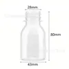 Botella de plástico PET para bebida energética de cúrcuma con tapa, botella dispensadora redonda de producto líquido para la salud, suplemento energético, botella de jarabe