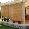 Cortinas de Junco Transfronteiriças, Cortinas de Bambu, Cortinas Rolantes, Cortinas de Porta, Cortinas de Teto Decoração de Interiores Vintage Carbonizado, Cortinas de Palha Decoração de Parede