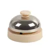 Juguete de Timbre de Respuesta Metálico, Botón de Llamada para Entrenamiento de Mascotas, Timbre de Servicio de Presión Manual, Accesorio de Juego de Mesa Timbre de Palmada Manual
